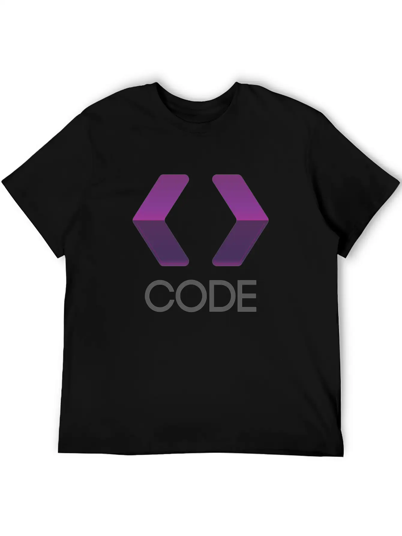 Purple Arrows Shape Code Lightweight Cotton T-Shirt – Daily Comfort Graphic Shirt