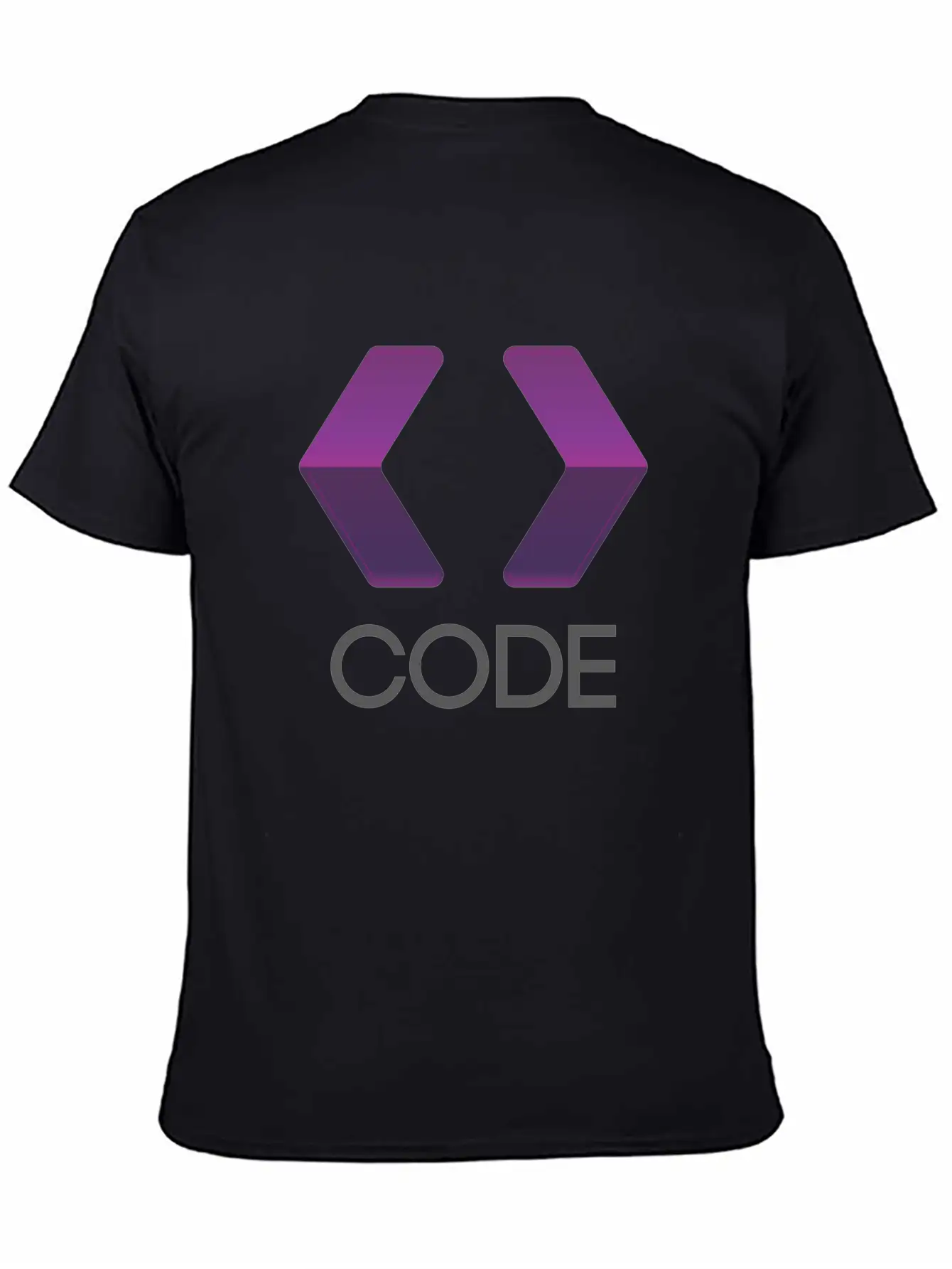 Purple Arrows Shape Code Lightweight Cotton T-Shirt – Daily Comfort Graphic Shirt