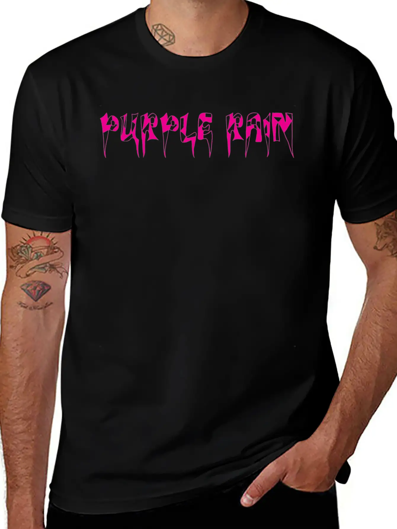 Purple Rain Essential Cotton Tee For Daily Outfits – Unisex Style