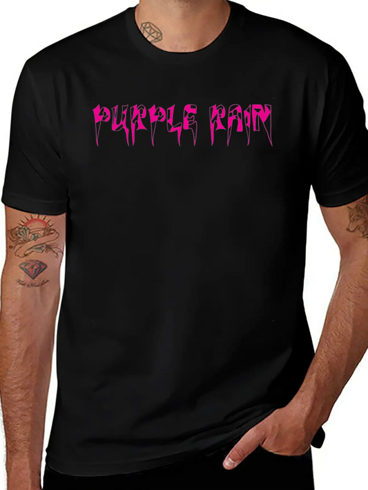 Purple Rain Essential Cotton Tee For Daily Outfits – Unisex Style