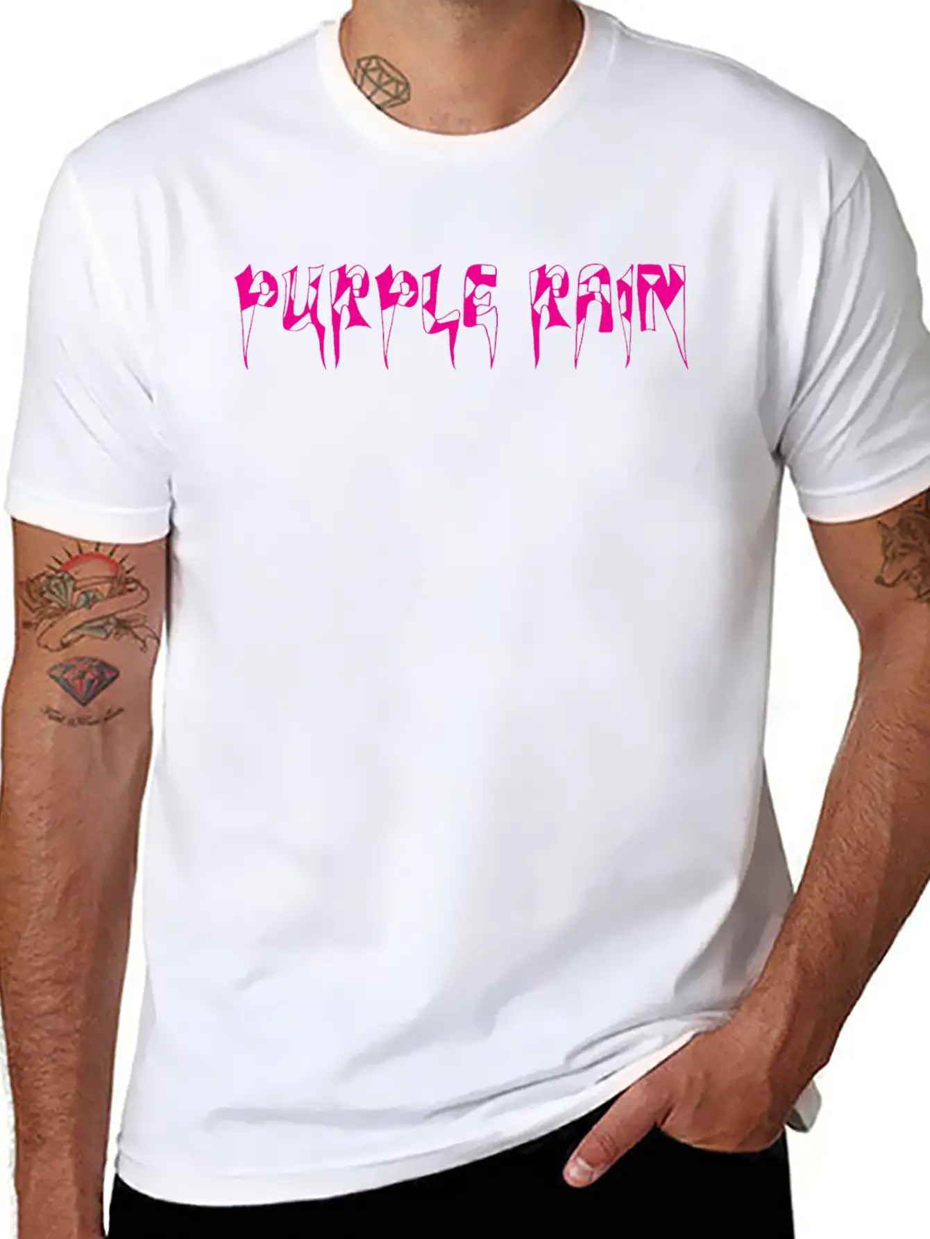 Purple Rain Essential Cotton Tee For Daily Outfits – Unisex Style