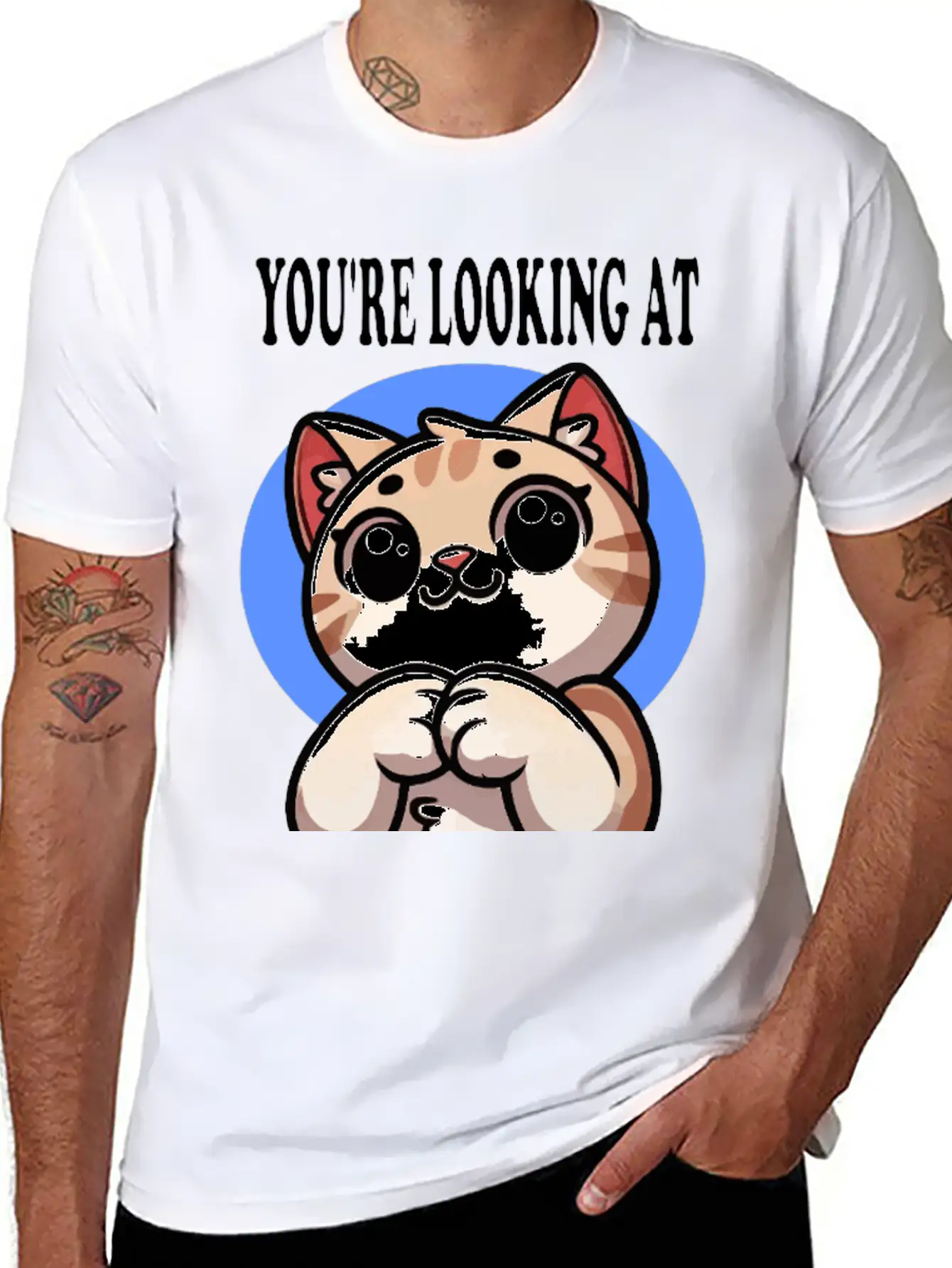 Purrfection Cat Design – Confident & Cute Soft Cotton Short Sleeve Tee – Unisex Wardrobe Staple