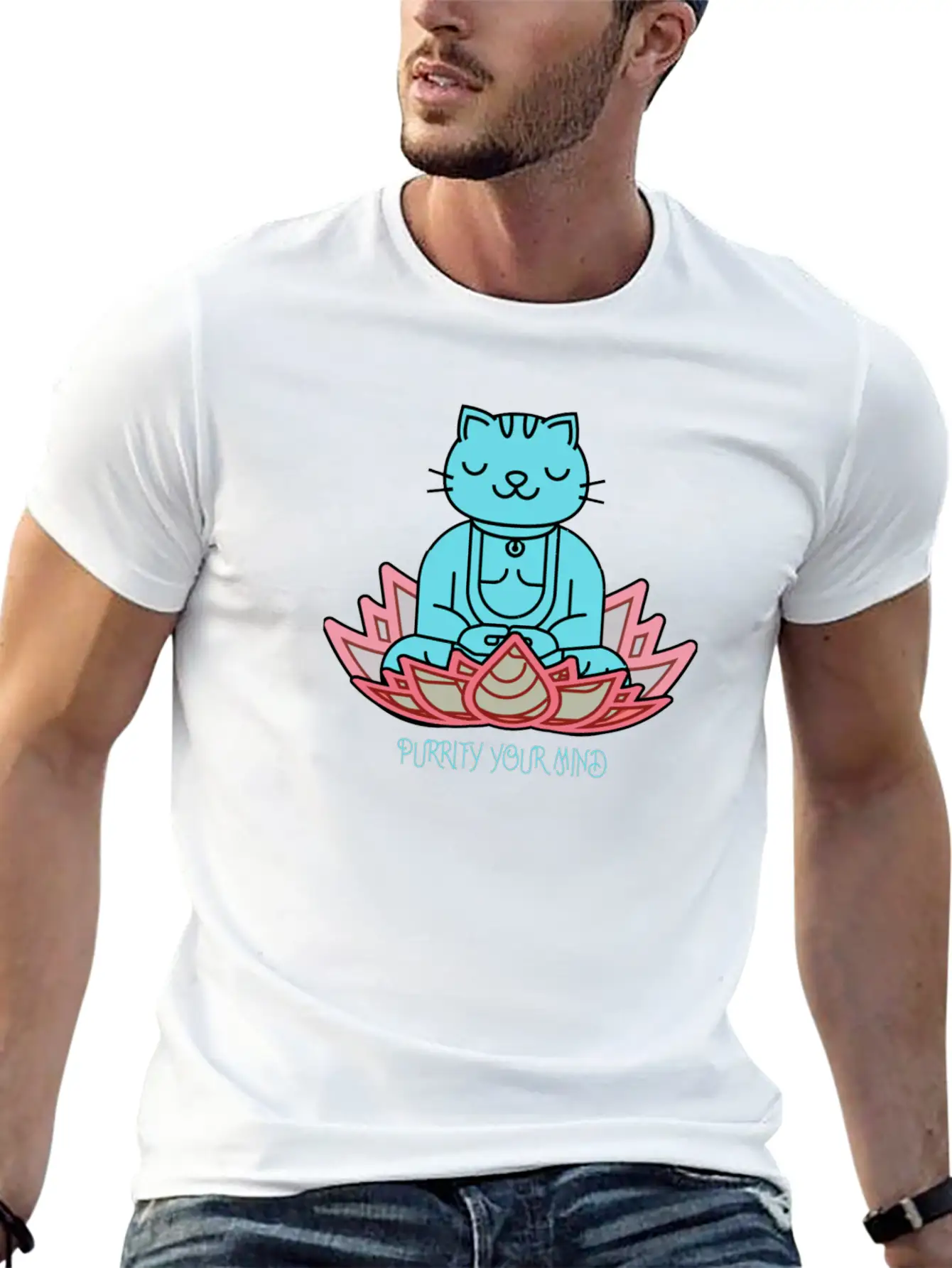 Purrify Your Mind Unisex Casual T-Shirt – Clean Design For Daily Comfort