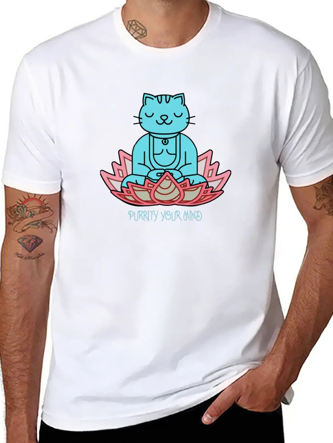 Purrify Your Mind Unisex Casual T-Shirt – Clean Design For Daily Comfort
