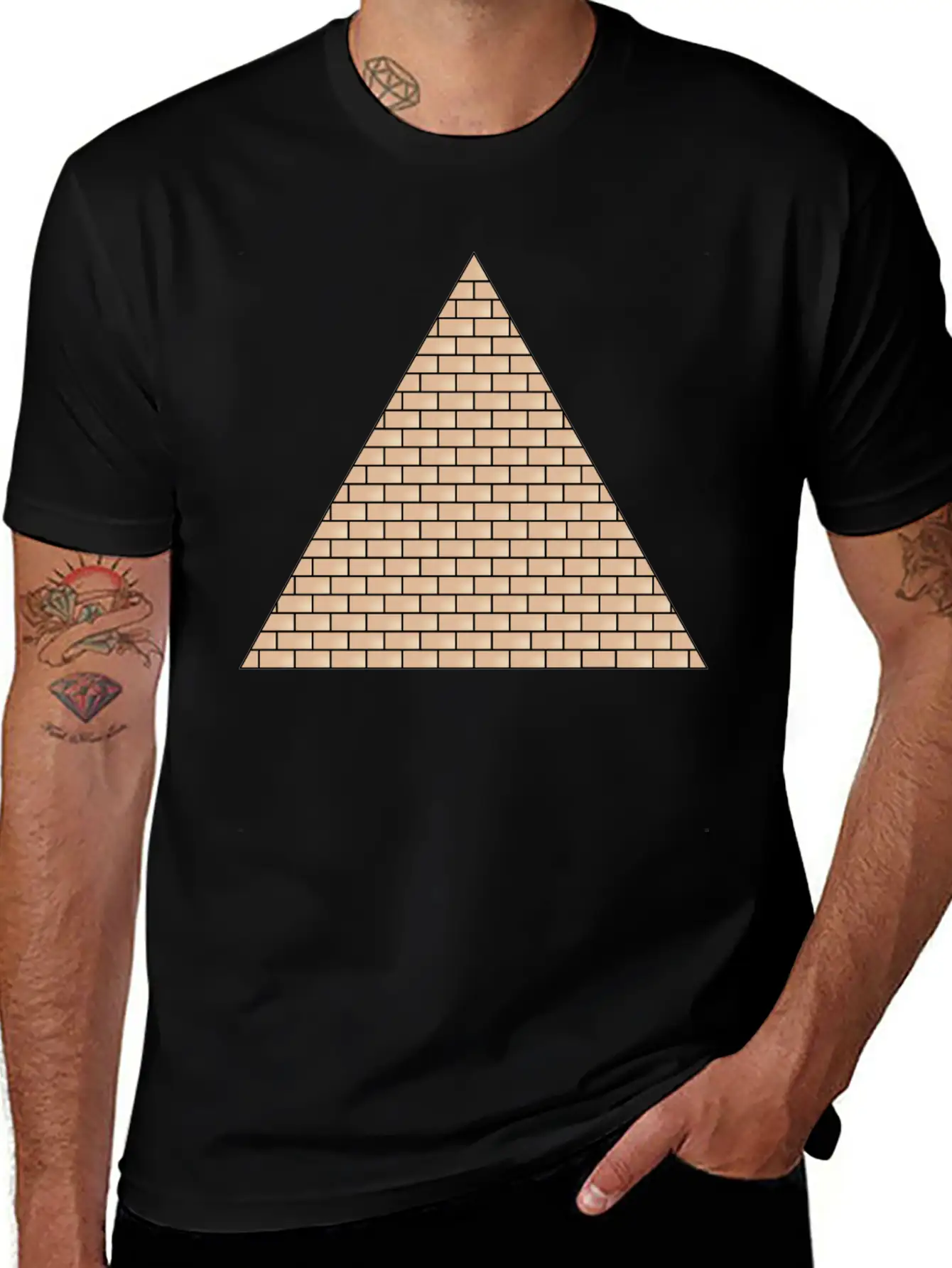 Pyramid Lightweight Cotton T-Shirt – Daily Comfort Graphic Shirt