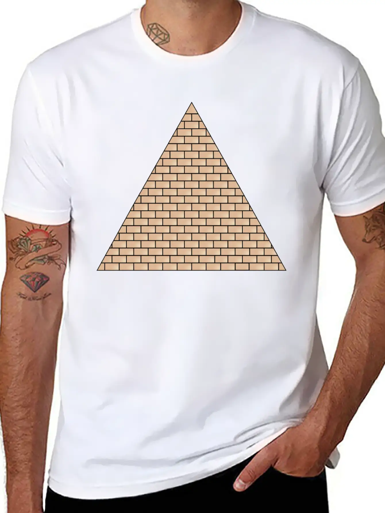 Pyramid Lightweight Cotton T-Shirt – Daily Comfort Graphic Shirt