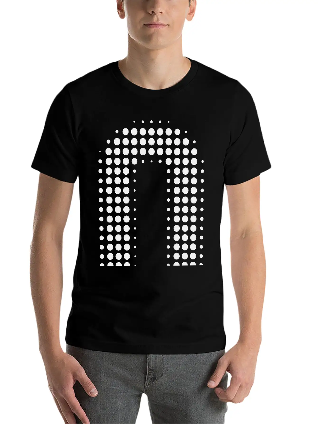 Q Letter Dot Pattern Gift Stylish Everyday T-Shirt – Unisex Basic Cotton Tee