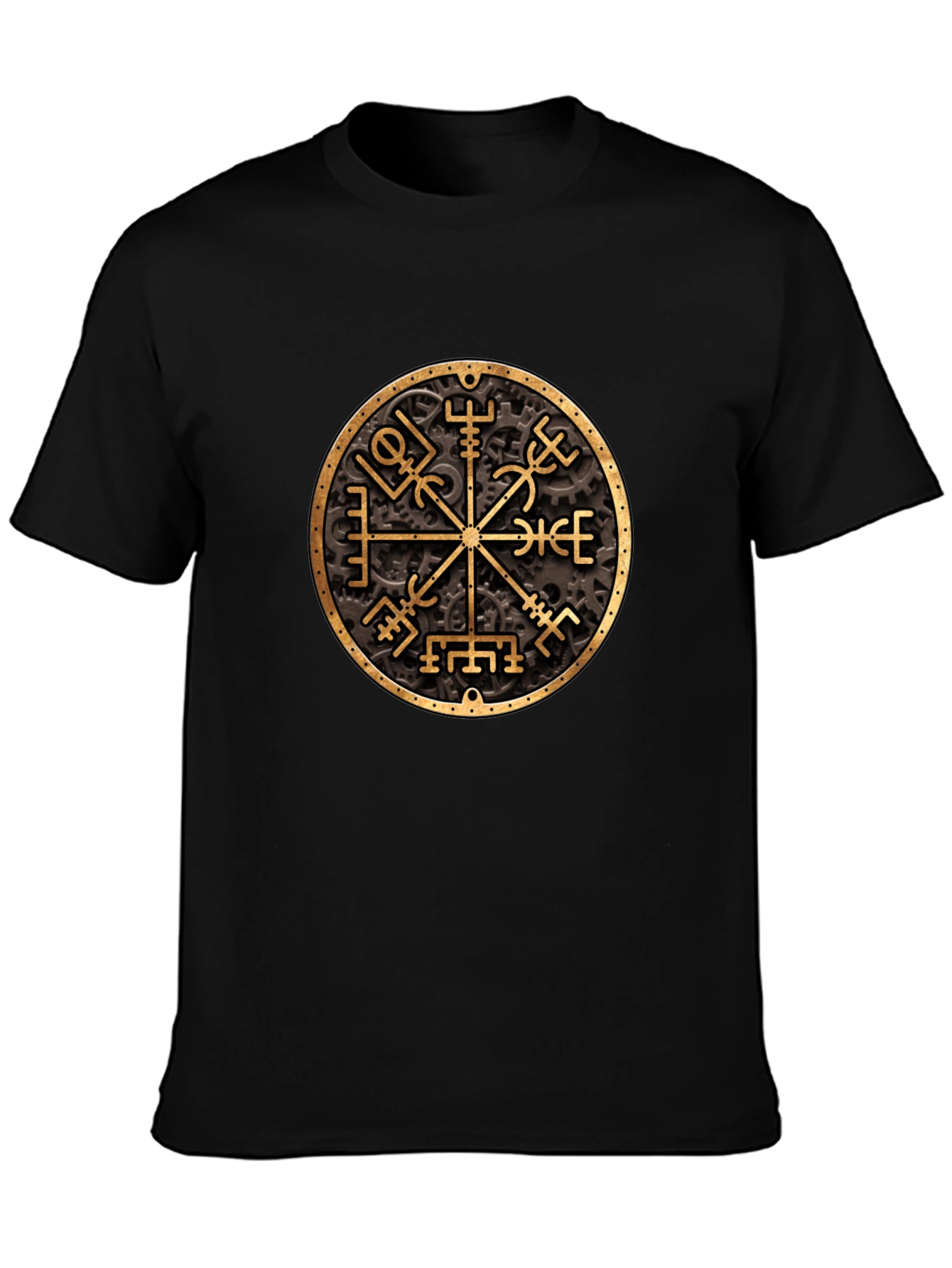 Vegvisir Compass Black T-Shirt