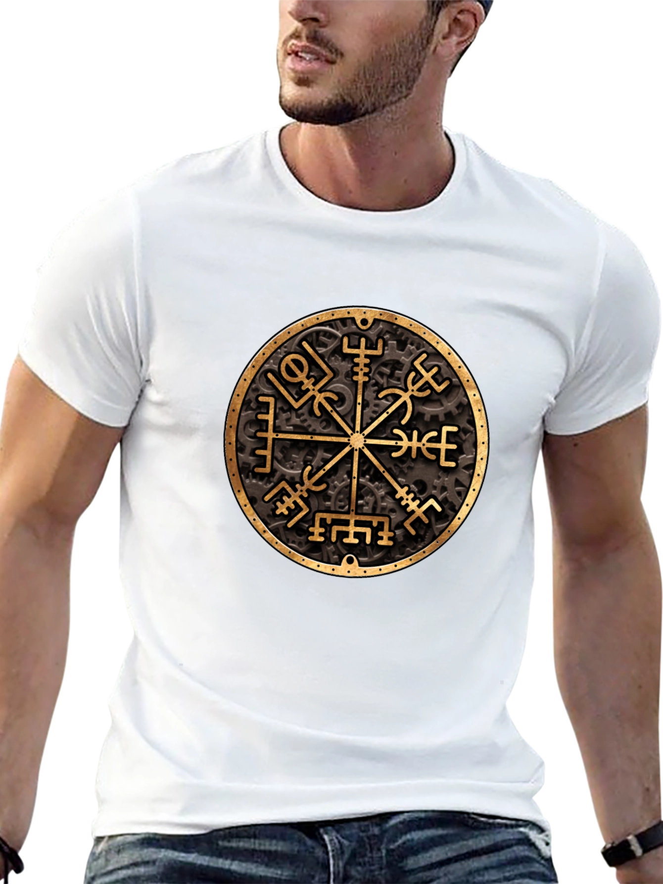 Vegvisir Compass Black T-Shirt