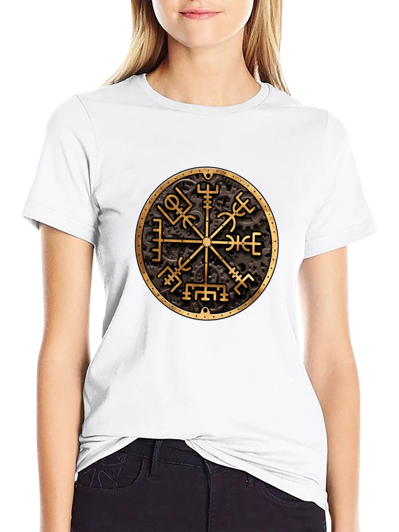 Vegvisir Compass Black T-Shirt