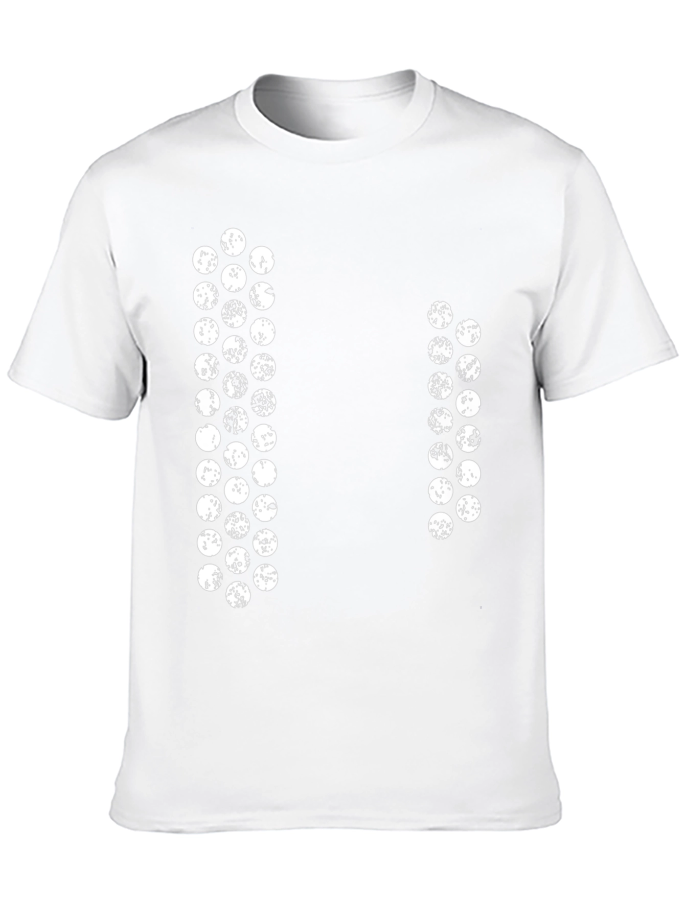 Unique Graphic Black T-Shirt - Lunar Phases