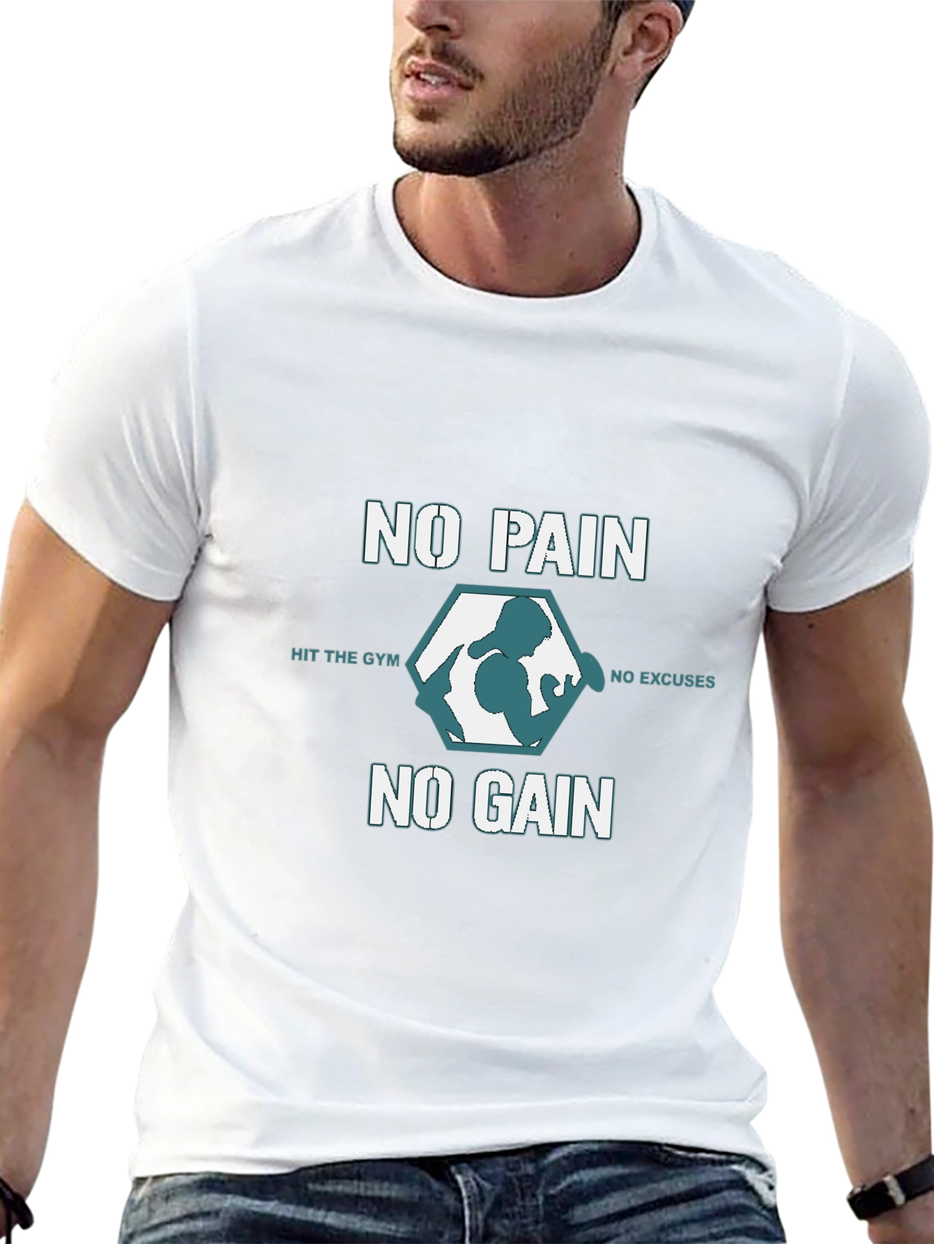No Pain No Gain Gym T-Shirt - Black