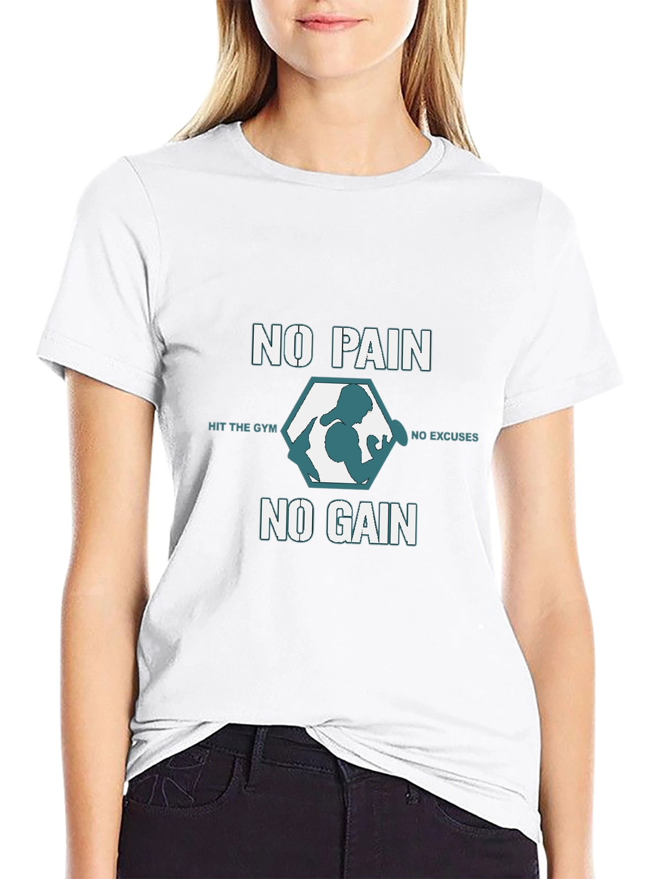 No Pain No Gain Gym T-Shirt - Black