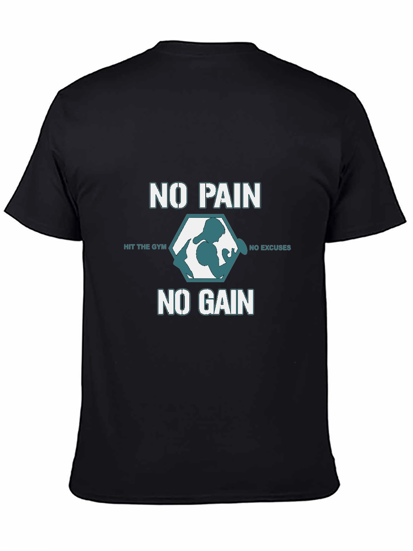 No Pain No Gain Gym T-Shirt - Black