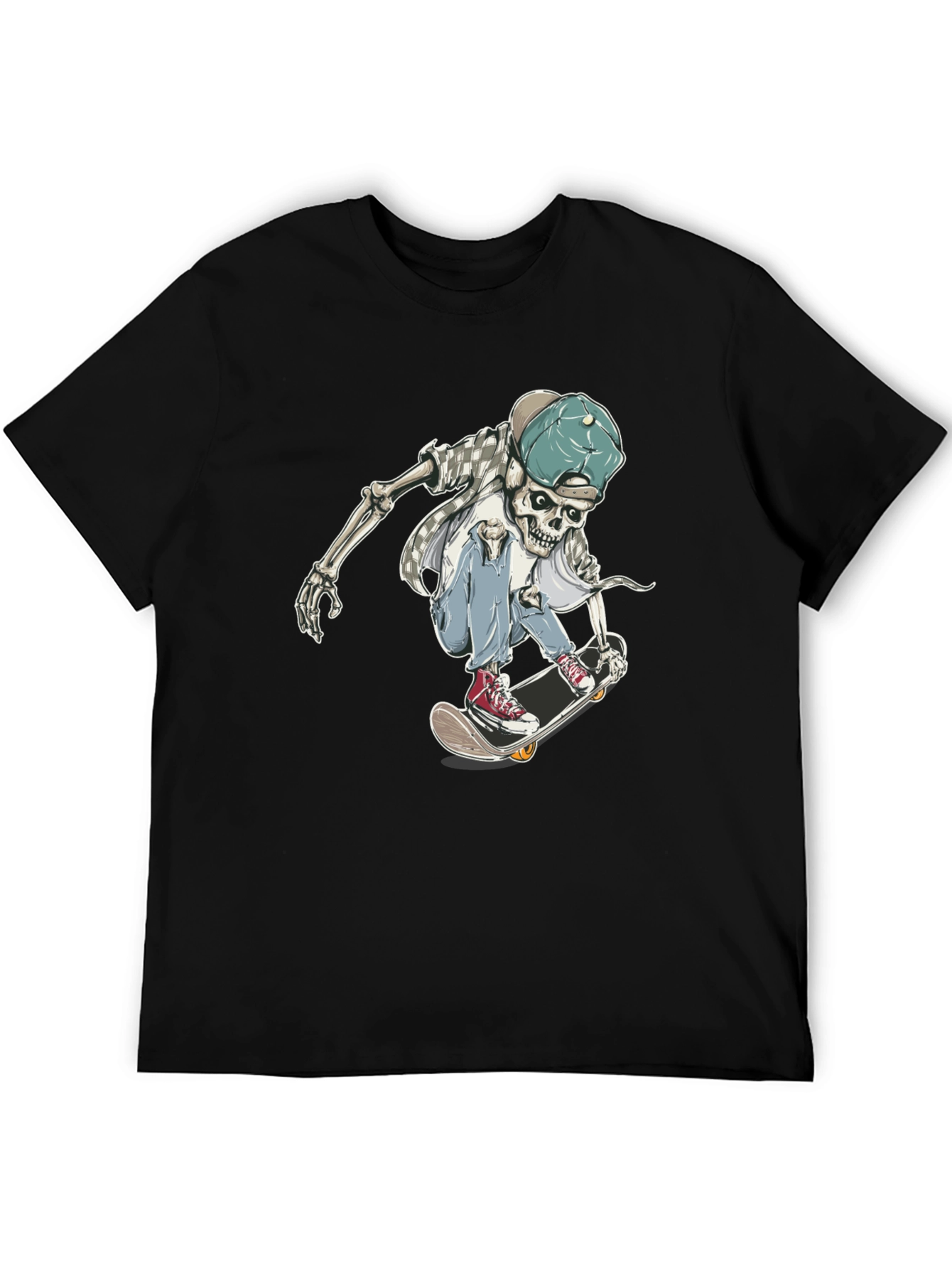 Skateboarding Skeleton Graphic Tee