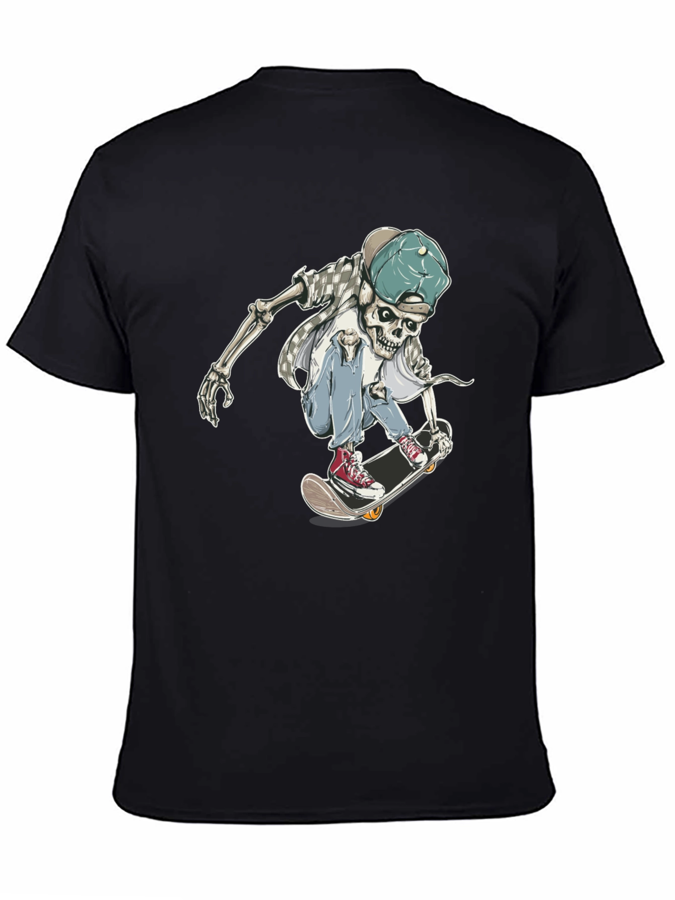 Skateboarding Skeleton Graphic Tee