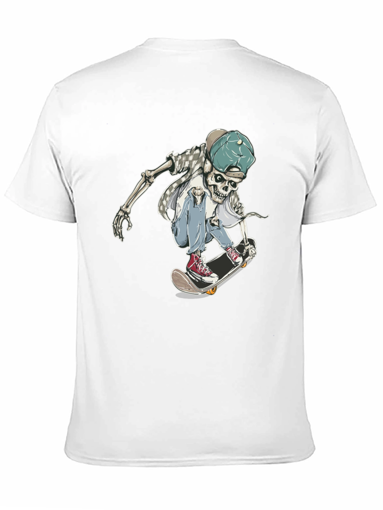 Skateboarding Skeleton Graphic Tee