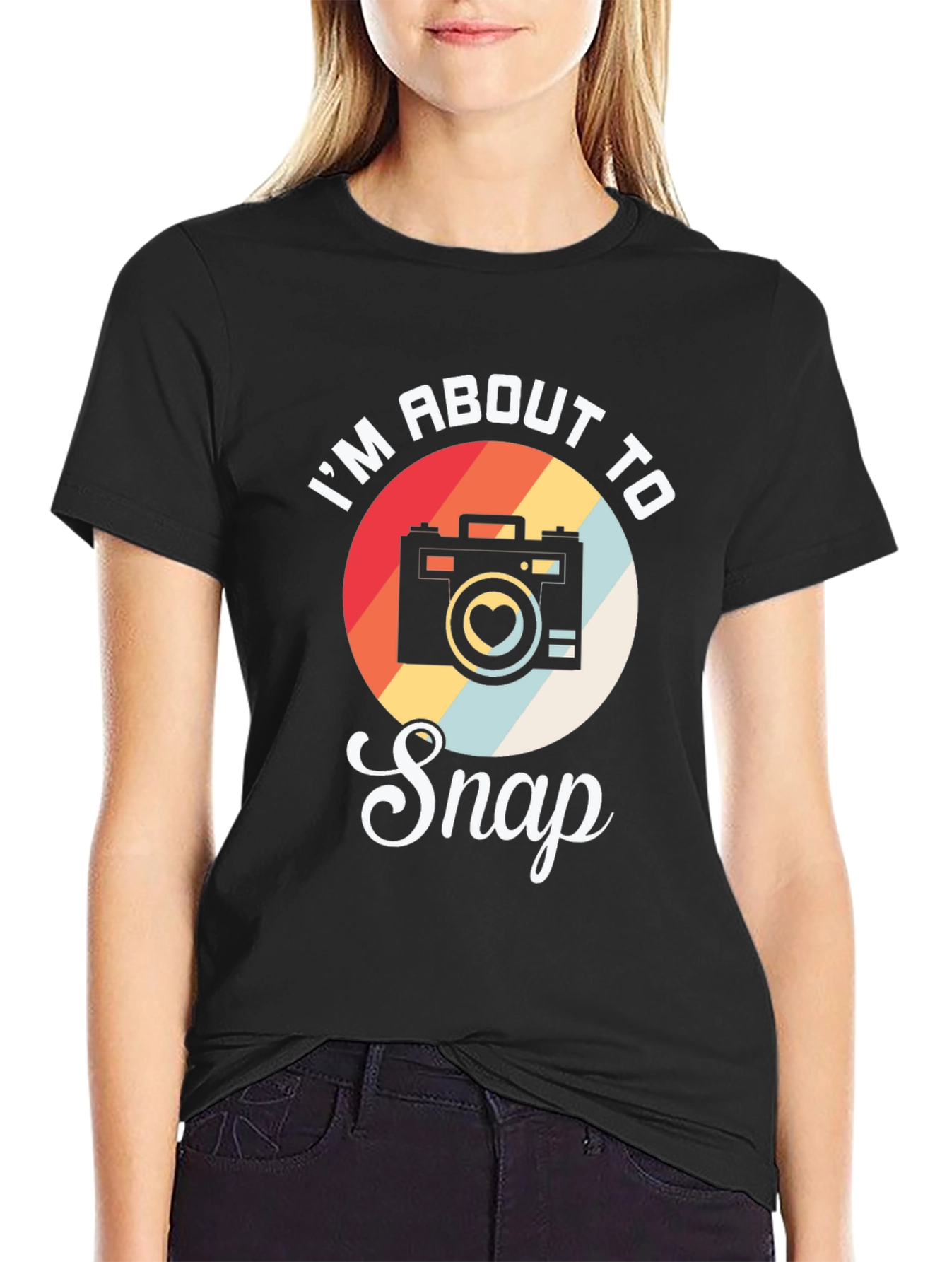 Retro Camera T-Shirt - Im About To Snap