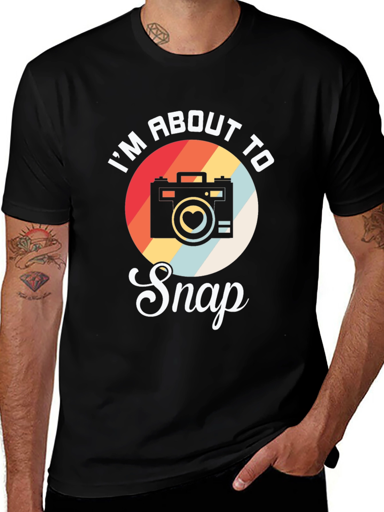 Retro Camera T-Shirt - Im About To Snap