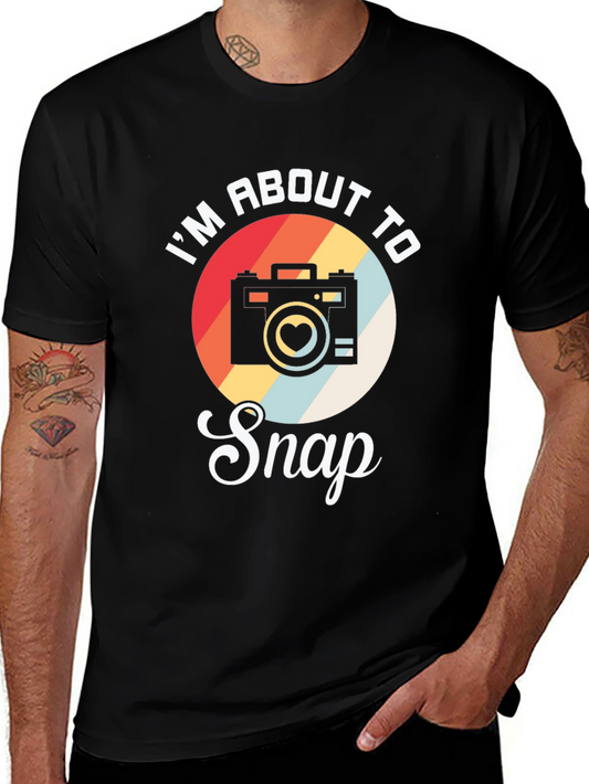 Retro Camera T-Shirt - Im About To Snap