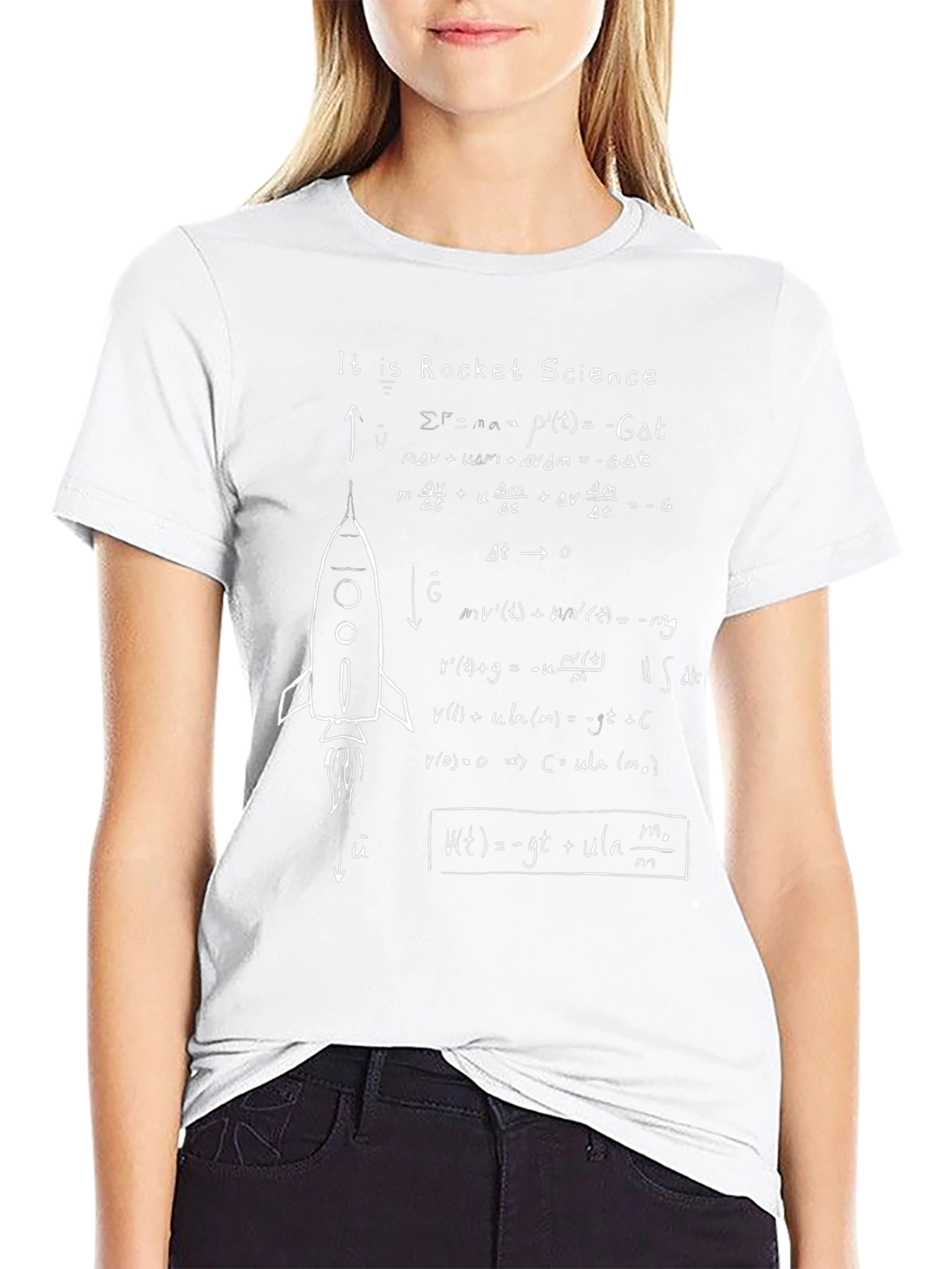 Rocket Science Equation T-Shirt - Space Physics Geek Tee