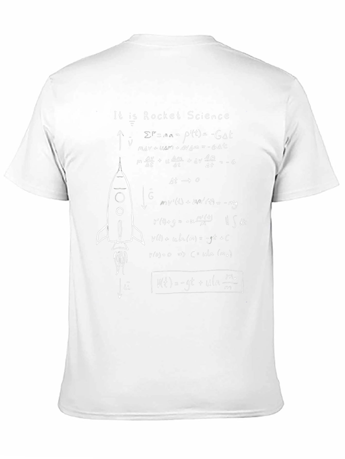 Rocket Science Equation T-Shirt - Space Physics Geek Tee