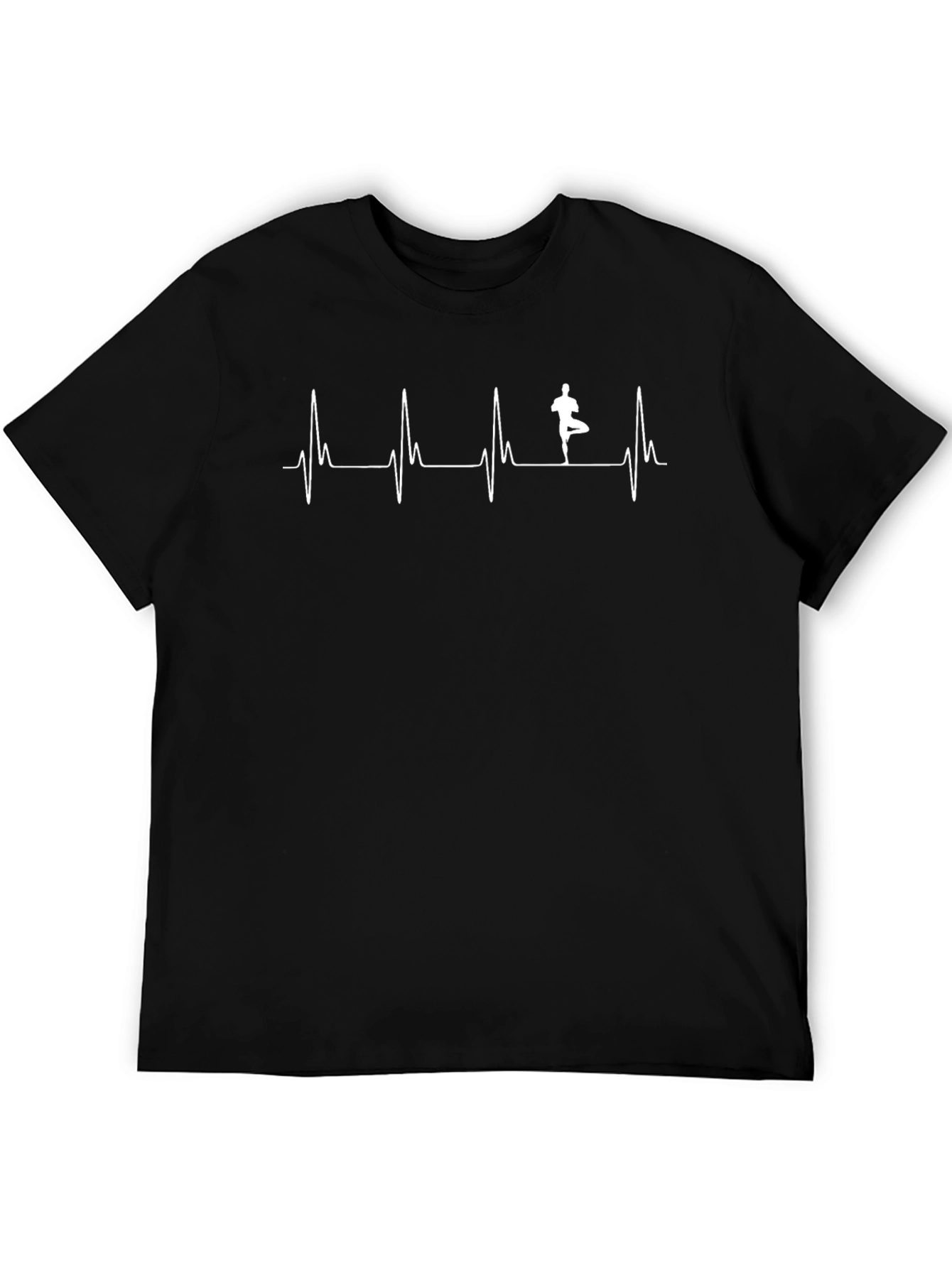 Yoga Heartbeat T-Shirt - Tree Pose Graphic Tee