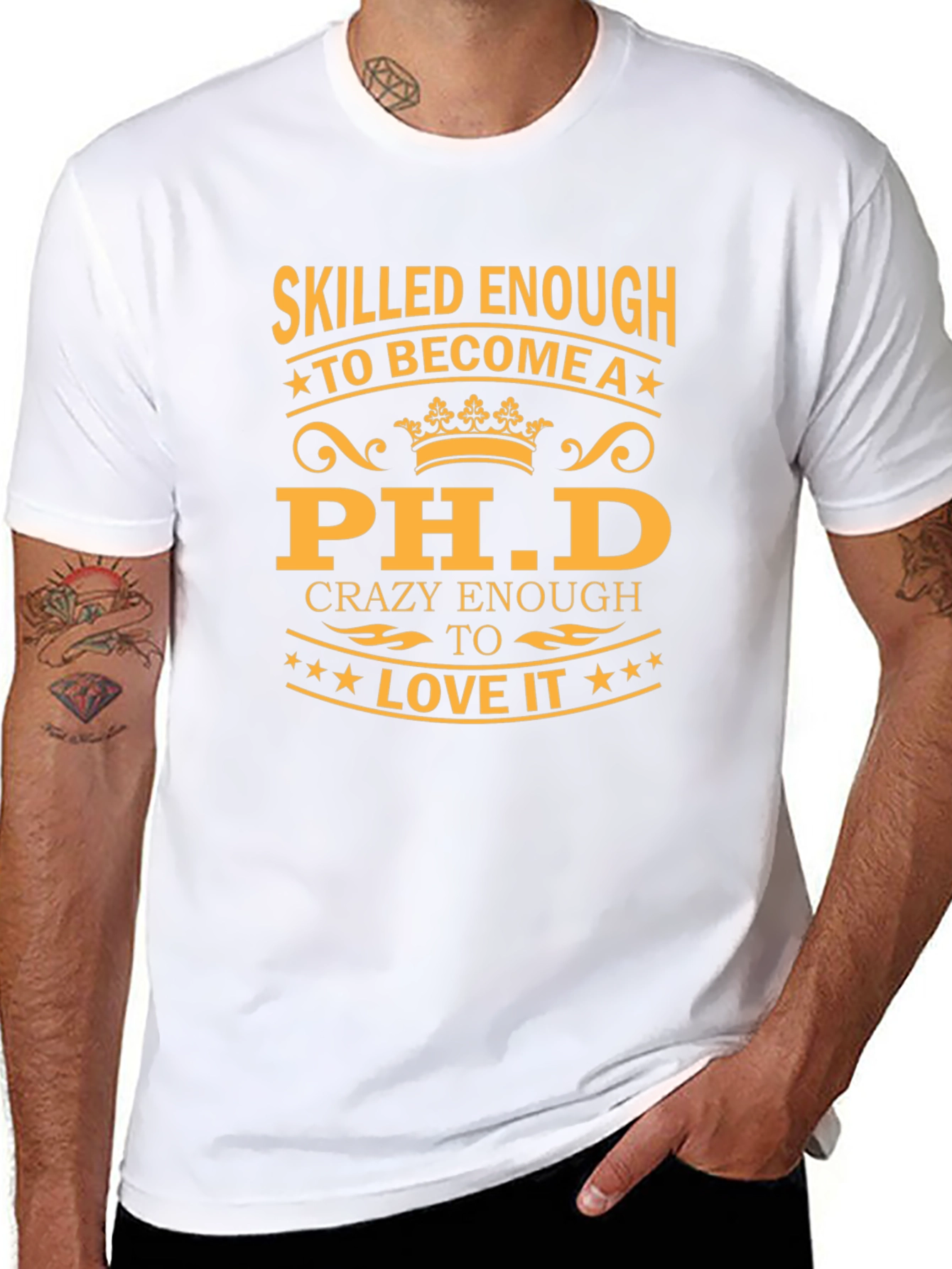 Skilled Enough Ph.D. Black T-Shirt