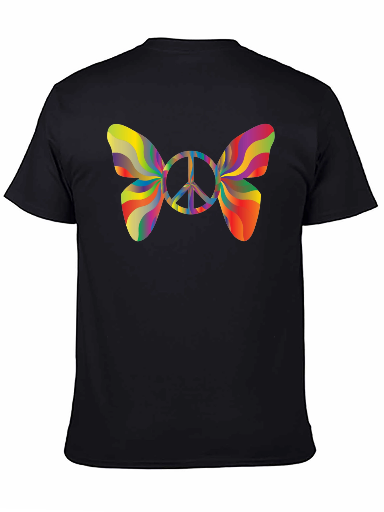 Peace Butterfly T-Shirt - Groovy Retro Style