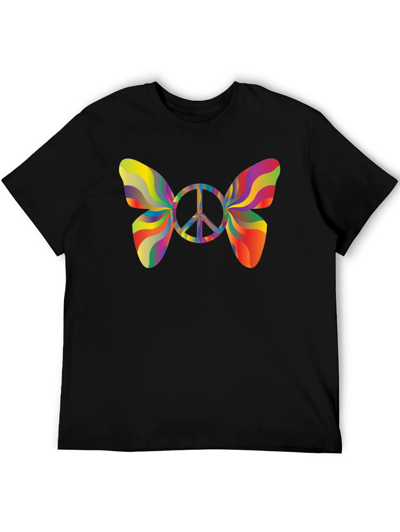 Peace Butterfly T-Shirt - Groovy Retro Style