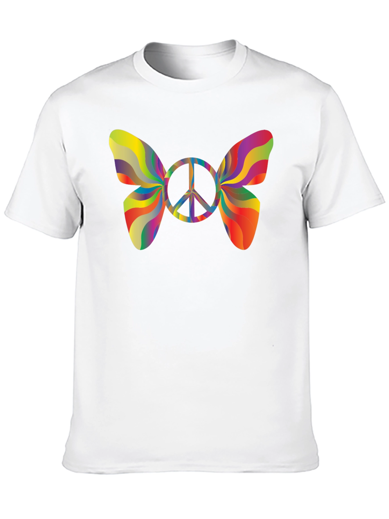 Peace Butterfly T-Shirt - Groovy Retro Style