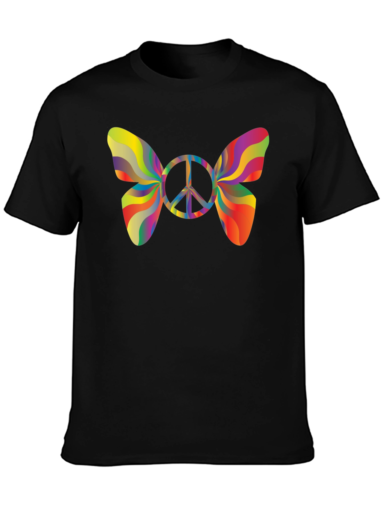 Peace Butterfly T-Shirt - Groovy Retro Style
