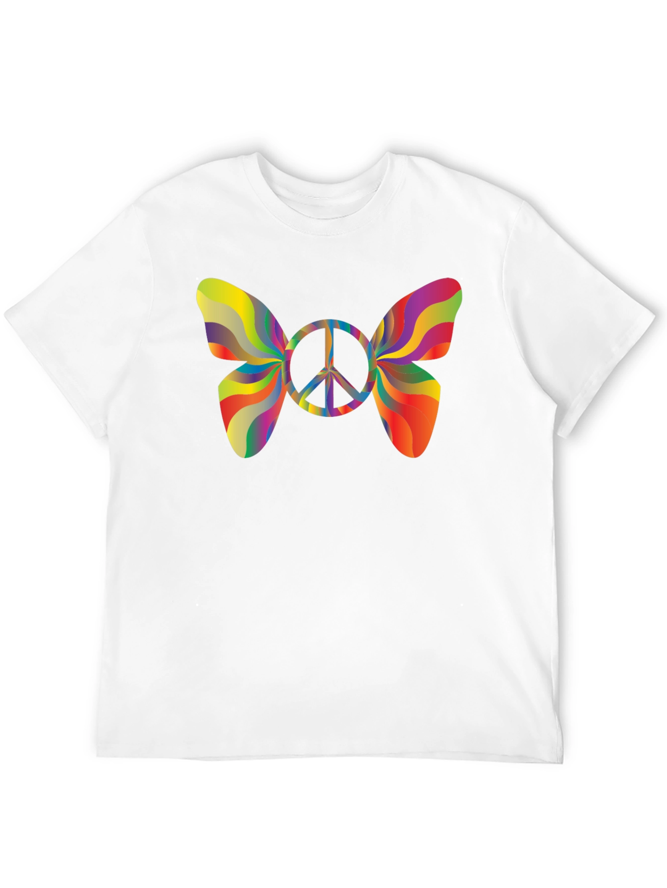 Peace Butterfly T-Shirt - Groovy Retro Style