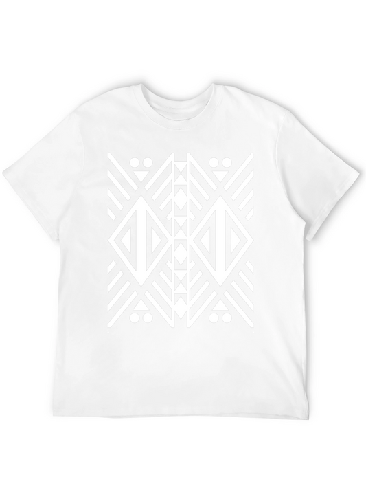 Tribal Diamond Graphic Black T-Shirt