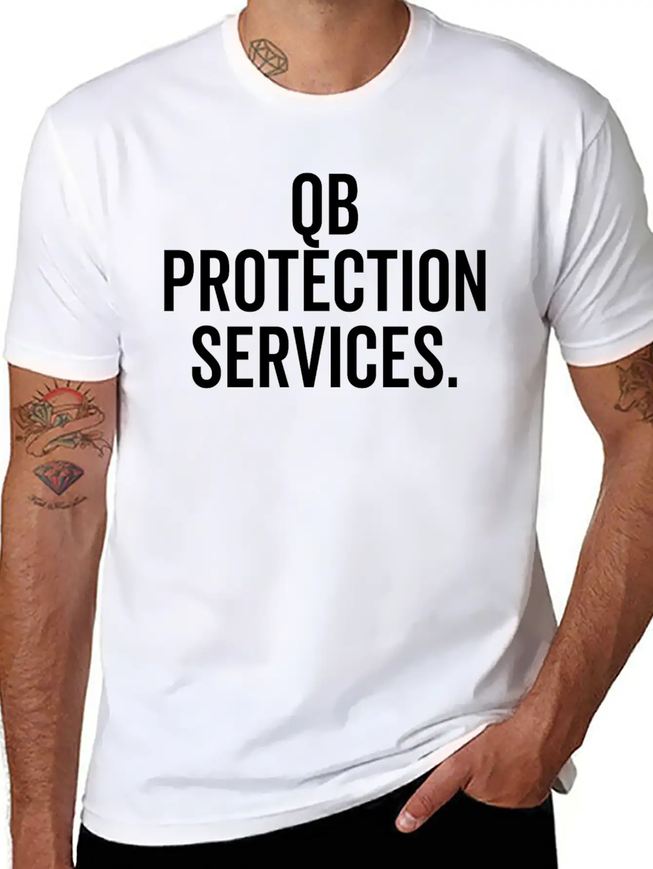 QB Protection Services Classic Fit Graphic Tee For Daily Comfort – Unisex Cotton Shirt