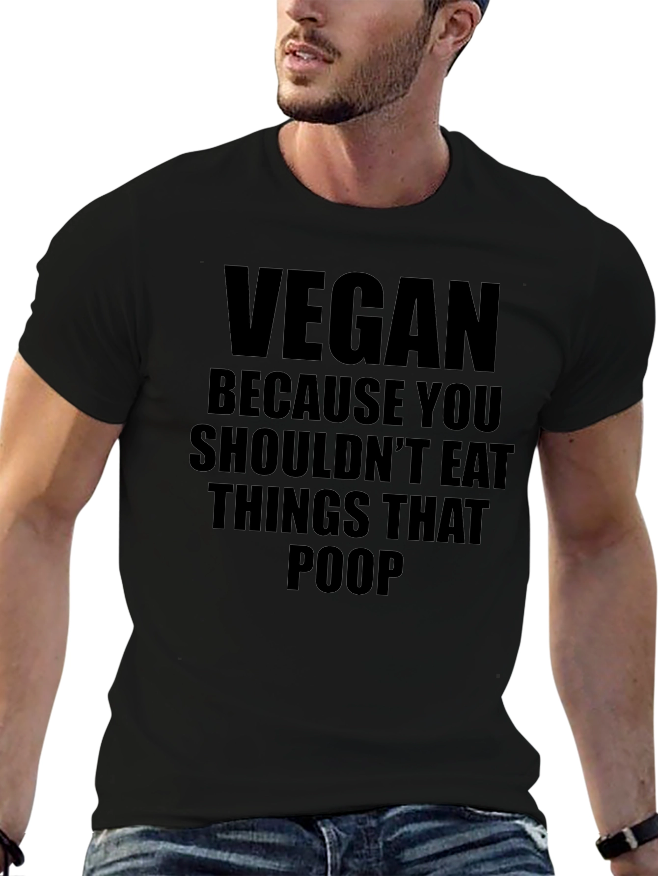 Vegan T-Shirt - Dont Eat Things That Poop Tee