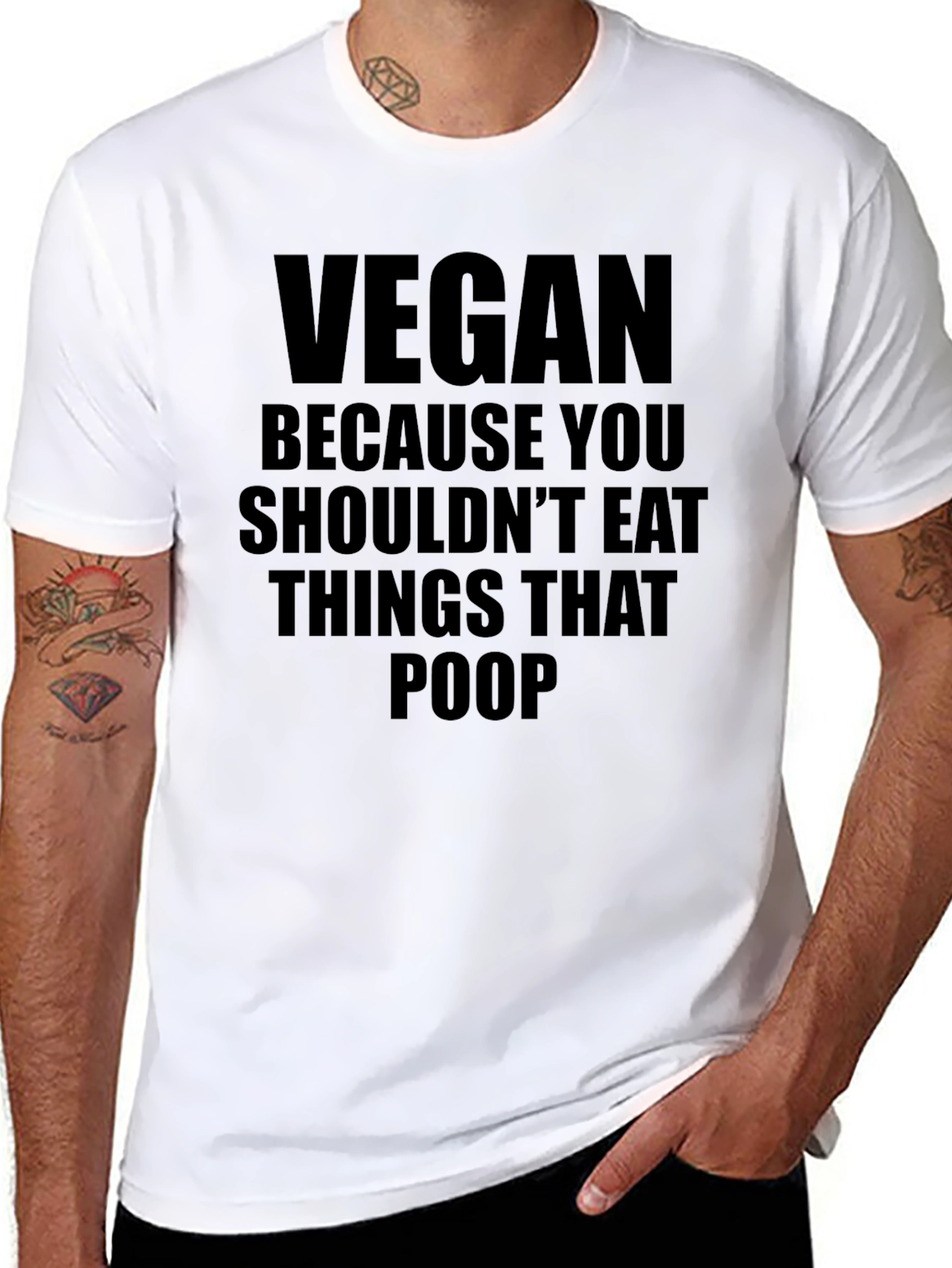 Vegan T-Shirt - Dont Eat Things That Poop Tee