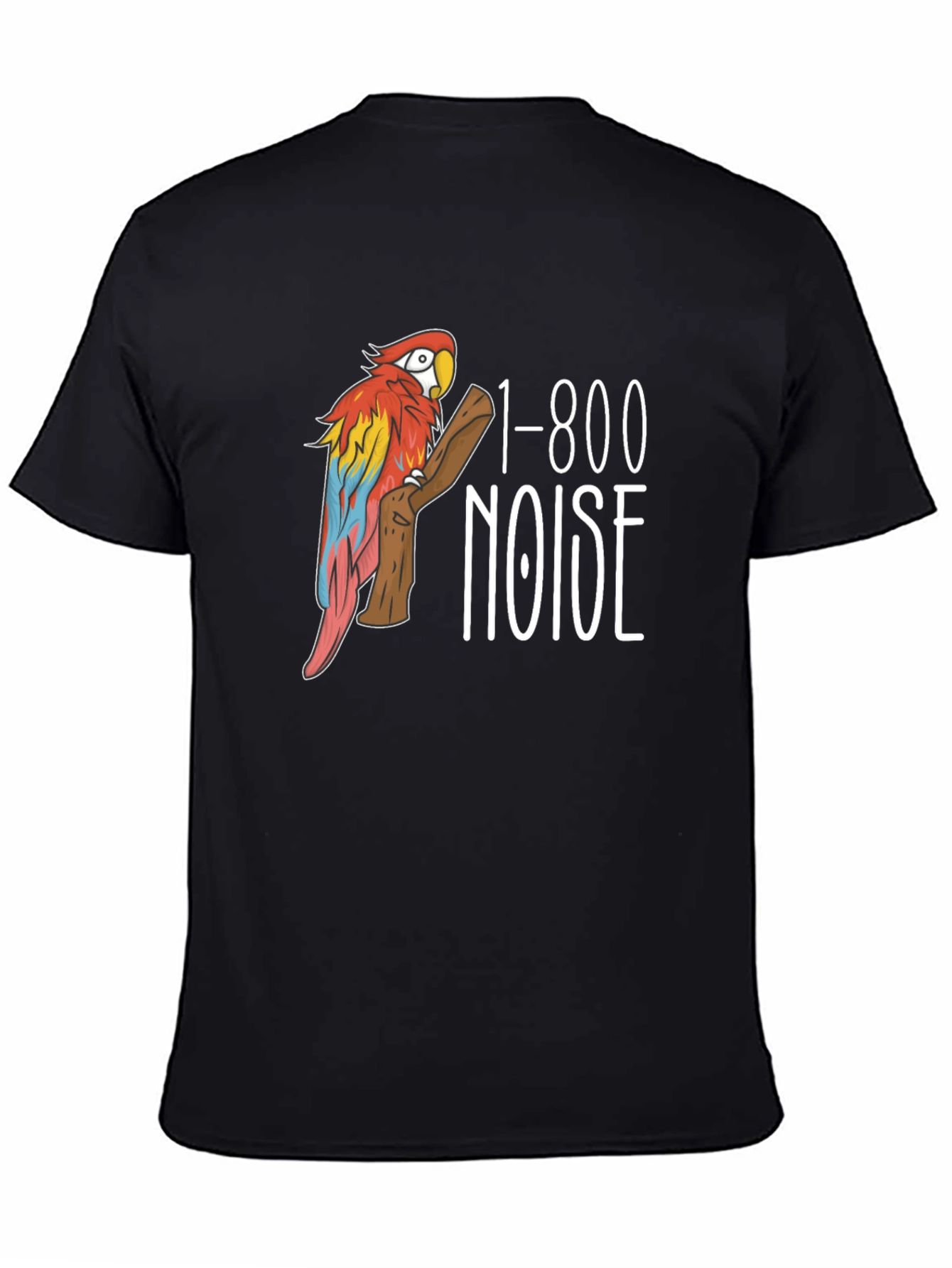 1-800 Noise Parrot Graphic T-Shirt
