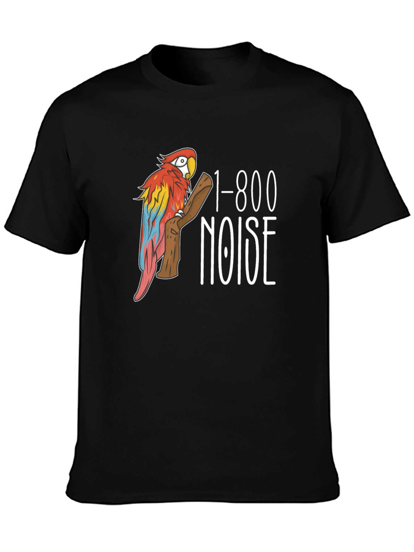 1-800 Noise Parrot Graphic T-Shirt