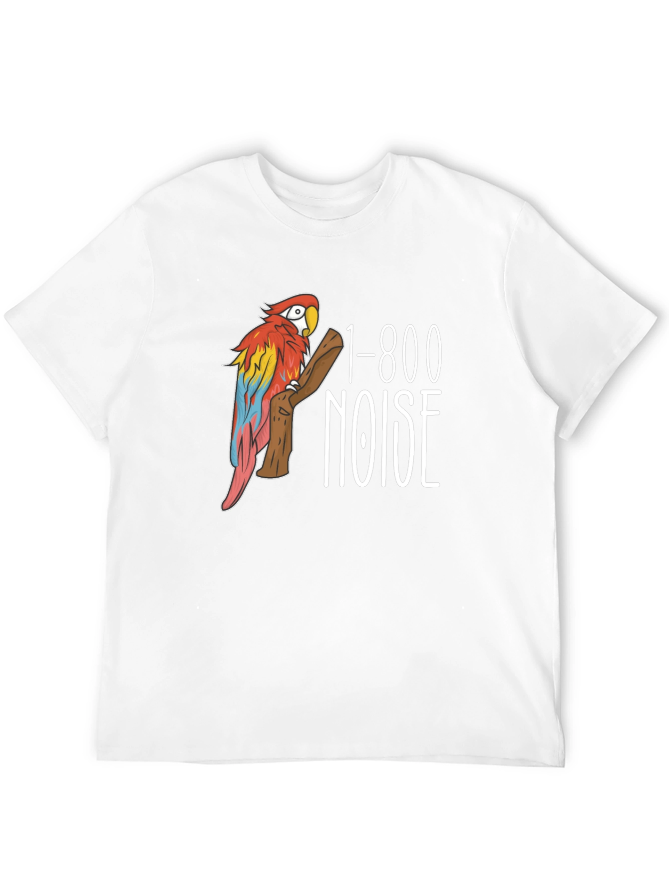 1-800 Noise Parrot Graphic T-Shirt