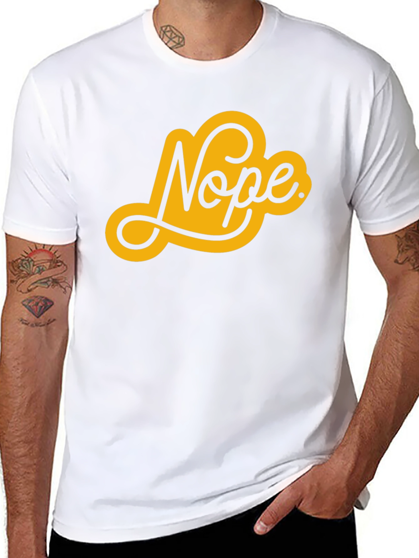 Nope Graphic Tee - Stylish Casual Comfort