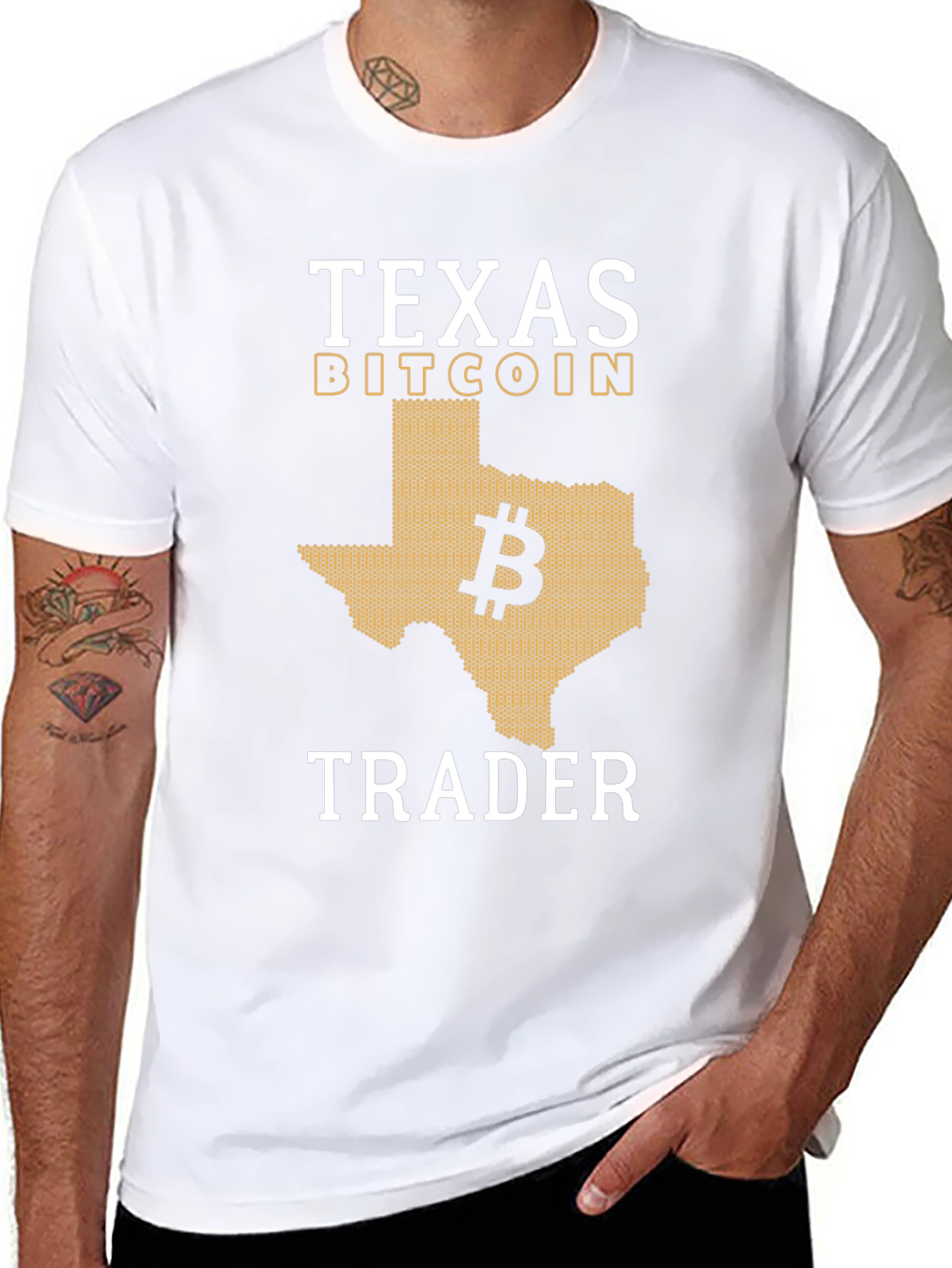 Texas Bitcoin Trader Graphic Tee - Crypto Currency T-Shirt