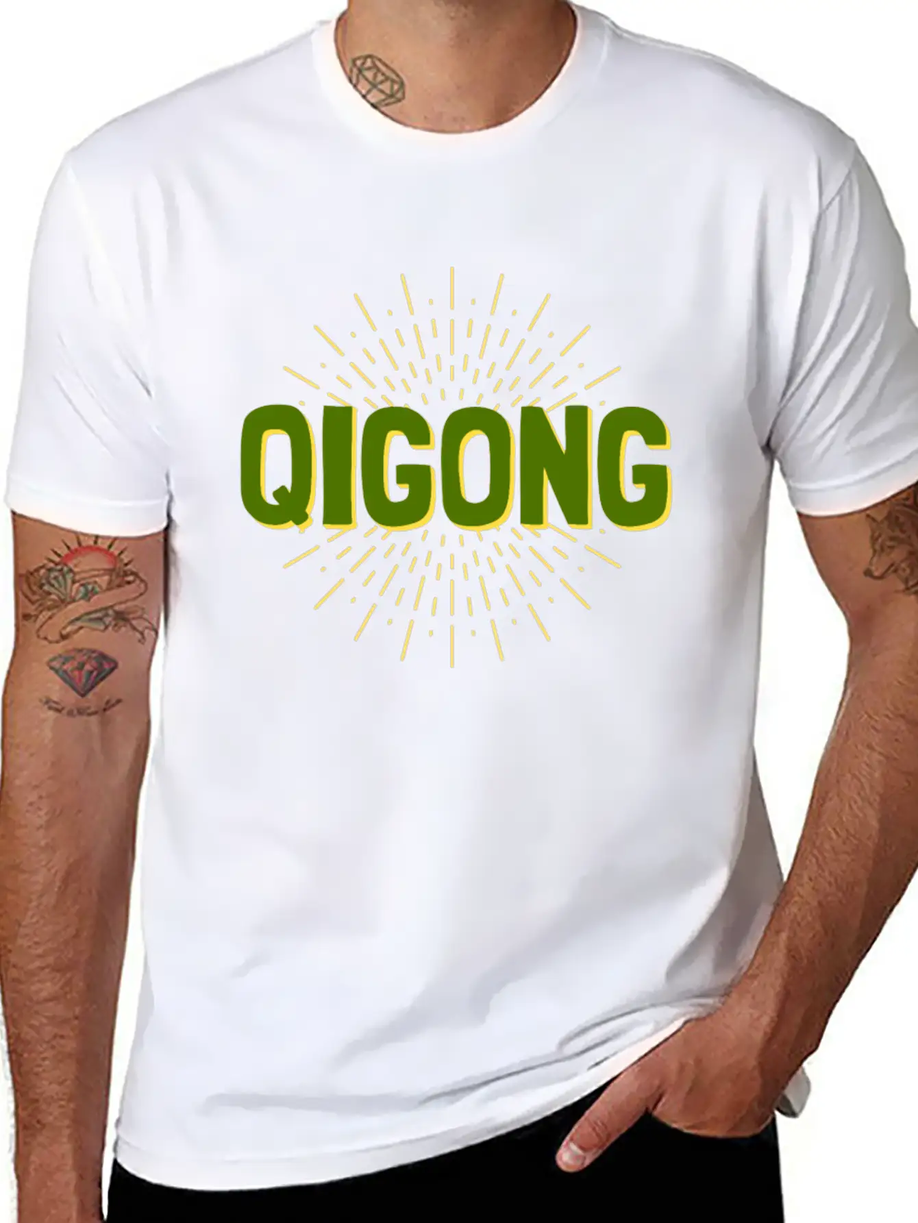 Qigong Qi Gong Chinese Exercise Gift Soft Cotton Short Sleeve Tee – Unisex Wardrobe Staple