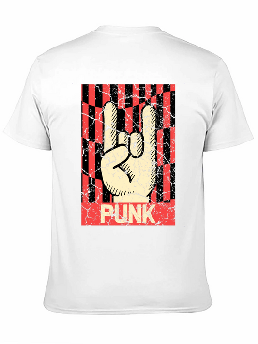 Punk Rock Hand Sign T-Shirt - Black Graphic Tee