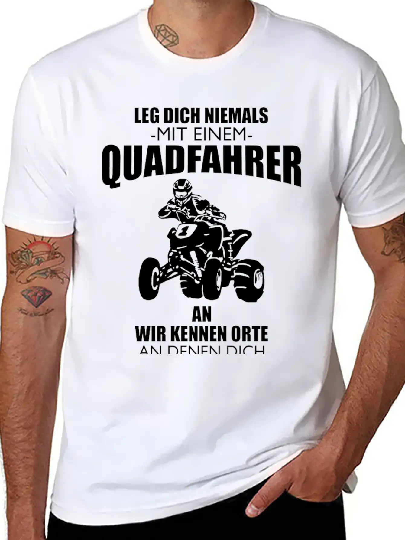 Quad Rider Gift Offroad Off-road Vehicle Lightweight Cotton T-Shirt – Daily Comfort Graphic Shirt
