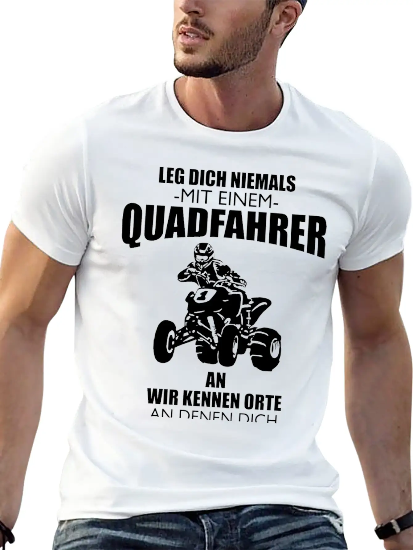 Quad Rider Gift Offroad Off-road Vehicle Lightweight Cotton T-Shirt – Daily Comfort Graphic Shirt
