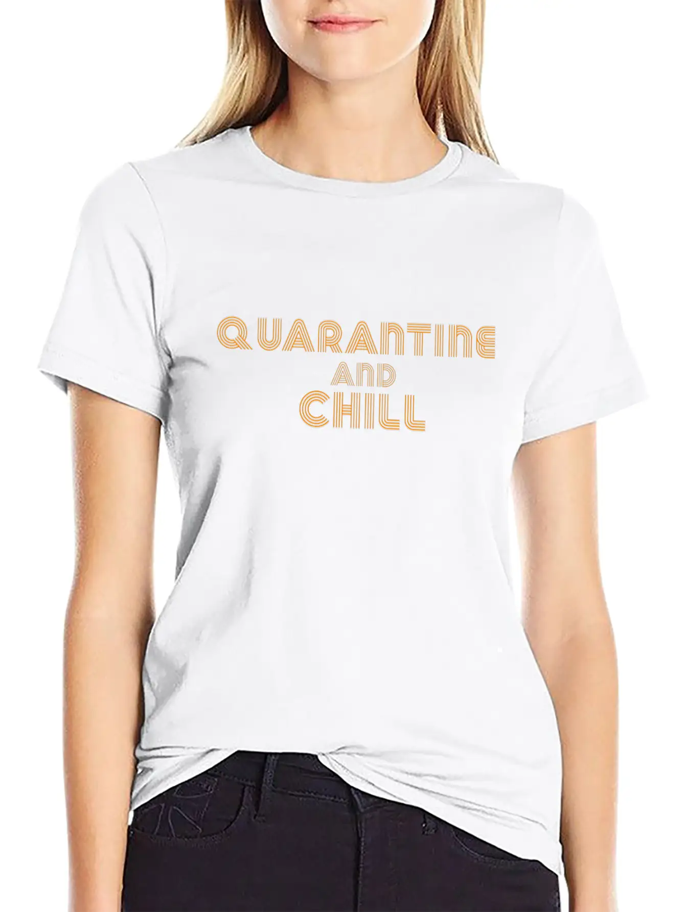 Quarantine And Chill Classic Fit Graphic Tee For Daily Comfort – Unisex Cotton Shirt