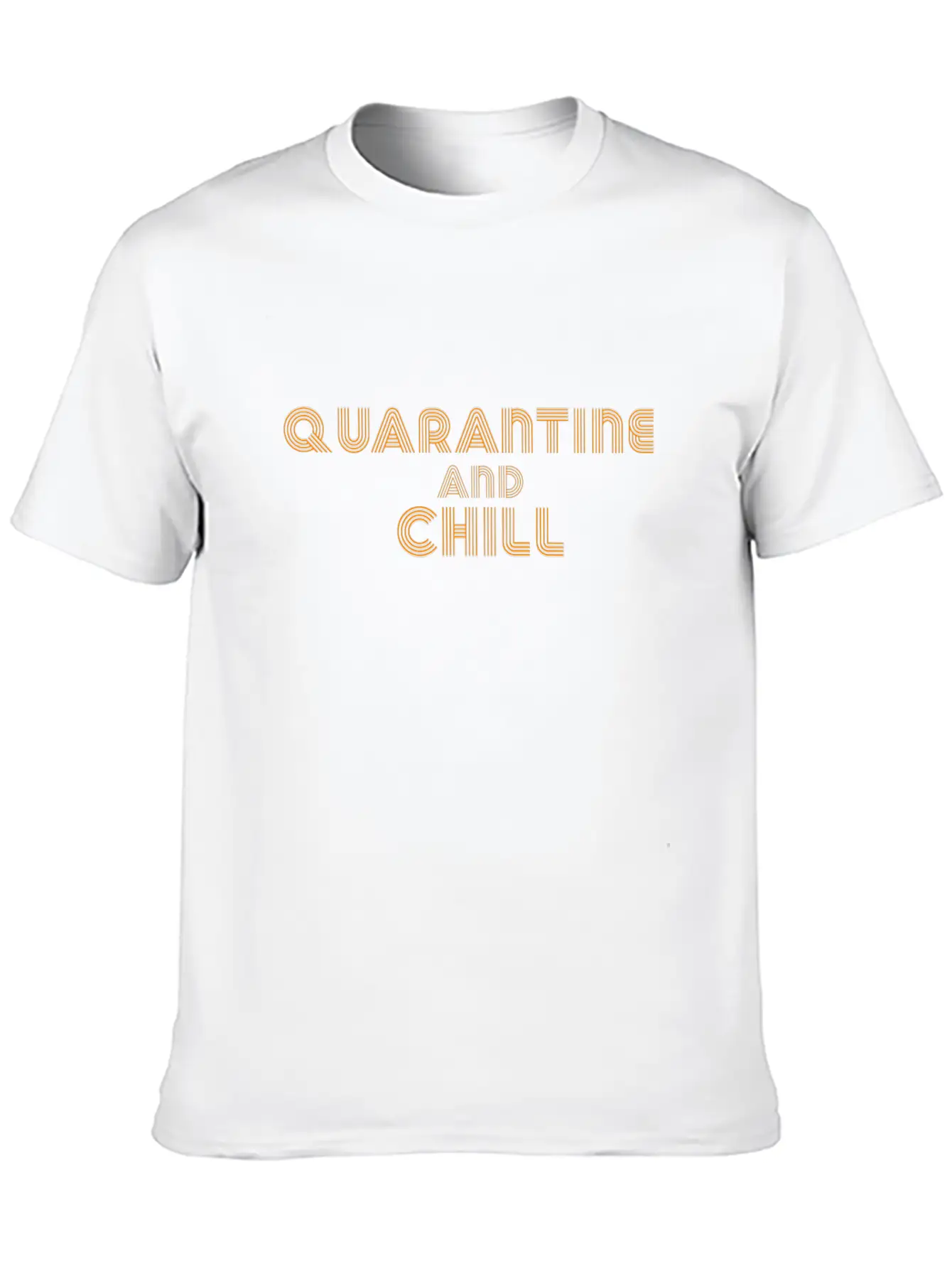 Quarantine And Chill Classic Fit Graphic Tee For Daily Comfort – Unisex Cotton Shirt