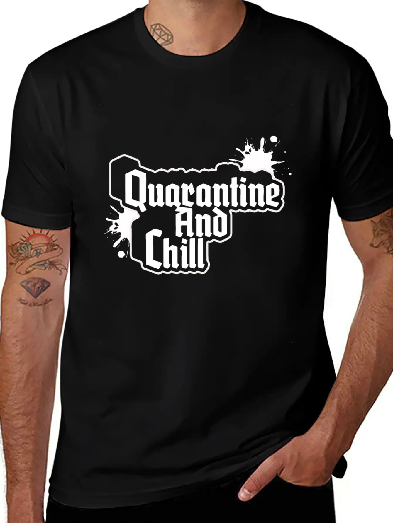 QUARANTINE AND CHILL Relaxed Everyday Tee – Lightweight And Durable Cotton