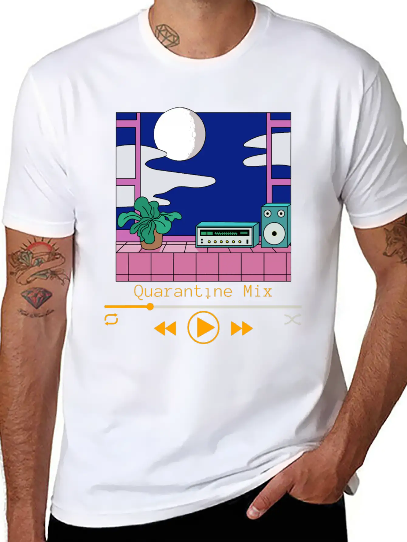 Quarantine Mix NIGHT Soft Cotton Short Sleeve Tee – Unisex Wardrobe Staple